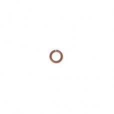 5mm (OD) 22ga Antique Copper Plated Round Open Jumprings - Pack of 100