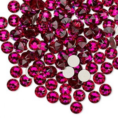 4.8mm SS20 Swarovski Crystal Flatbacks - Ruby - Pack of 12 4.8mm SS20 Swarovski Crystal Flatbacks - Ruby - Pack of 12