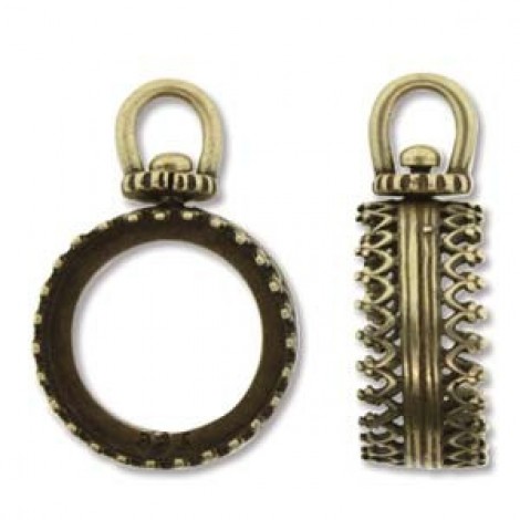14mm Ant Bronze JBB Revolving Bezel Frame - Each