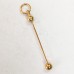 Add-a-Bead Beadable Pendant - Gold - Medium (35mm space) - Each