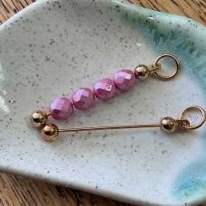 Add-a-Bead Beadable Pendant - Gold - Medium (35mm space) - Each