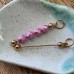 Add-a-Bead Beadable Pendant - Gold - Medium (35mm space) - Each