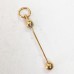 Add-a-Bead Pendant - Small (25mm beading space) Gold Plated - Each