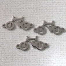 20mm 316 Stainless Steel Bicycle Link/Charm with 2- loops - Pack of 2