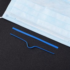 4mm Flat Blue Single Core Nose Bridge Wire for Face Masks - Pack of 100