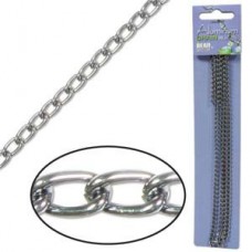 6x3.6mm Aluminium Chain - Hematite - 36 inch (91.4cm)