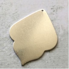48x31mm18ga ImpressArt Alkeme Silver Petal w-hole - Premium Stamping Blanks