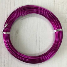 12ga Decorative Aluminium Wire - Fuchsia - 10m spool