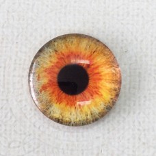 25mm Art Glass Round Cabochons - Dragon Eye 4 - Each