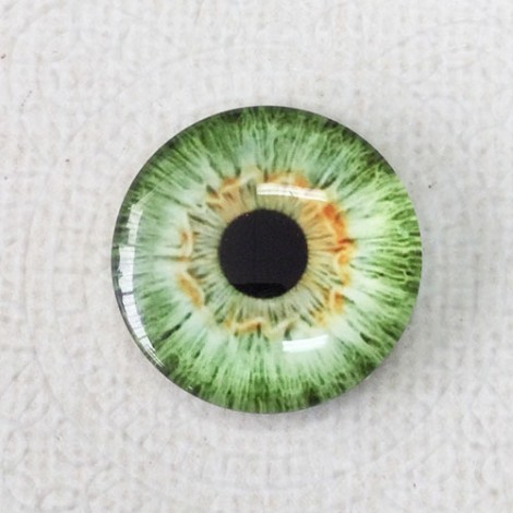 25mm Art Glass Round Cabochons - Dragon Eye 5 - Each 25mm Art Glass Round Cabochons - Dragon Eye 5 - Each