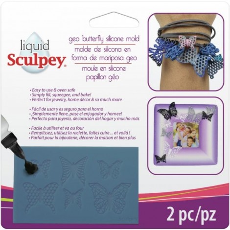 Sculpey Silicone Bakable Mould - Geo Butterfly