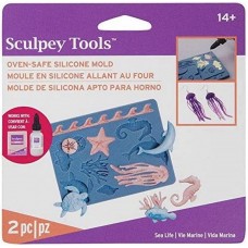 Sculpey Oven Safe Silicone Mould - Sea Life - 22 shapes