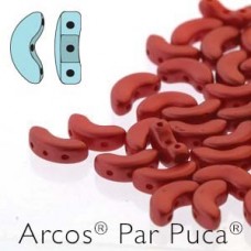 5x10mm Arcos Beads - Pastel Dark Coral - 10gm