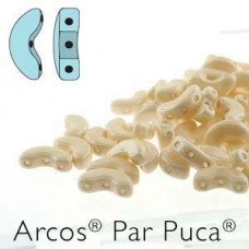 5x10mm Arcos Beads - Opaque Beige Luster
