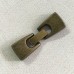 38x13mm (10x2mm ID) Fold-Over Antique Bronze Clasp for Flat Leather