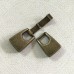 38x22mm (20x2mm ID) Fold-Over Antique Bronze Clasp for Flat Leather