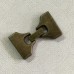 38x22mm (20x2mm ID) Fold-Over Antique Bronze Clasp for Flat Leather