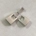 38x13mm (10x2mm ID) Fold-Over Antique Silver Clasp for Flat Leather