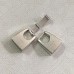 46x13mm (10x7mm ID) Fold-Over 24K Gold Plated Clasp for 10x7mm Licorice Leather - Each