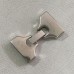38x22mm (20x2mm ID) Fold-Over Antique Silver Clasp for Flat Leather - Each