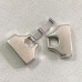 38x22mm (20x2mm ID) Fold-Over Antique Silver Clasp for Flat Leather