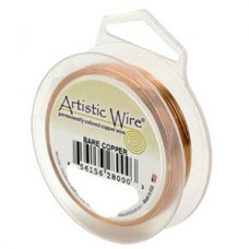 26ga Artistic Wire - Bare Copper - 30yd
