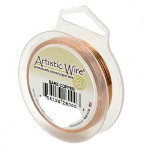 24ga Artistic Wire - Bare Copper - 20yd