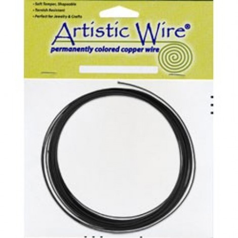 Black Artistic Wire - 14ga (1.63mm) - 25ft spool