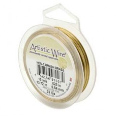 24ga Artistic Wire - Tarnish Resistant Brass - 20yd
