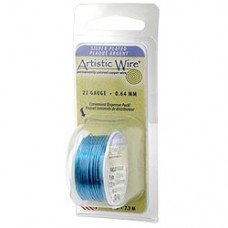 Peacock Blue Artistic Wire Dispenser Pak - 22ga - 8yd