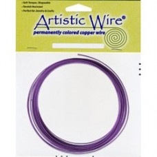 Purple Artistic Craft Wire - 16 ga (1.3mm) - 10ft Coil