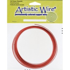 Artistic Wire Red Artistic Wire - 12ga - 25ft spool (7.62m)