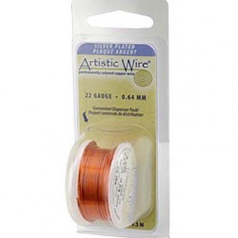 Tangerine Artistic Craft Wire Dispenser Pak - 20ga (0.8mm) - 6yd Spool