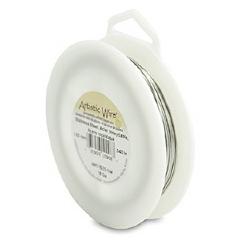 18ga Artistic Wire - Stainless Steel - 1/4lb
