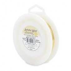24ga (0.5mm) Artistic Craft Wire - Bare Yellow Brass - 1/4lb (60.4m)