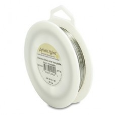 26ga Artistic Craft Wire - Stainless Steel - 1/4lb (111m)