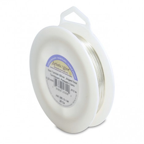 28ga Artistic Tarnish Resistant Silver Craft Wire - 1/4lb (152m)