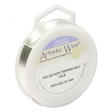 22ga Tarnish Resistant Silver Artistic Wire - 1/4lb