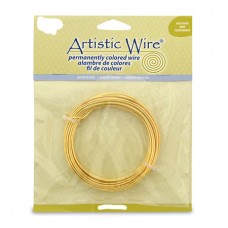 Artistic Craft Wire - 16ga (1.3mm) Gold Color - 10ft (3.1m)
