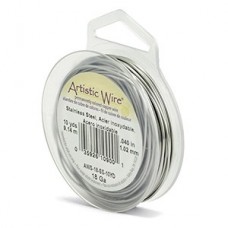18ga Artistic Wire - Stainless Steel - 10yd