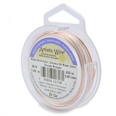 20ga Artistic Craft Wire - Rose Gold Colour - 25ft