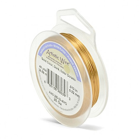 28ga Artistic Craft Wire - Gold Colour - 40yd (36.5m)