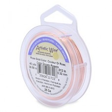 28ga Artistic Craft Wire - Rose Gold Colour - 40yd