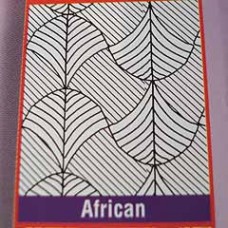 22x28cm Shade-Tex Texture Plastic Rubbing Plates - African