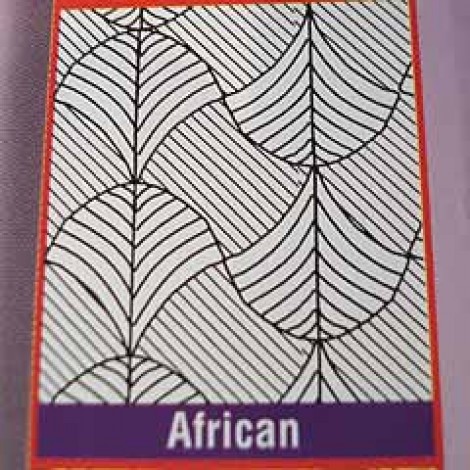 22x28cm Shade-Tex Texture Plastic Rubbing Plates - African