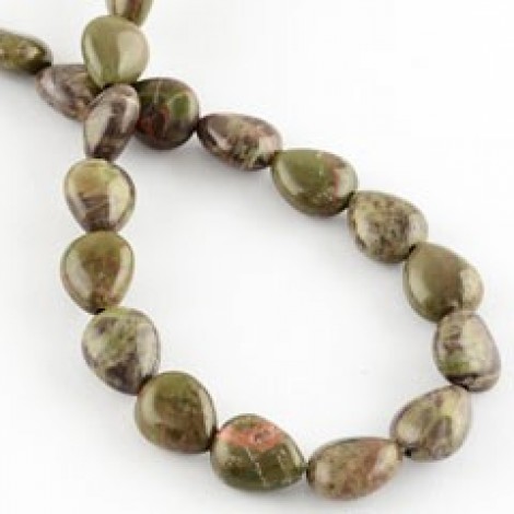 8x10x5mm Natural Agate Gemstone Drop Beads - Strand
