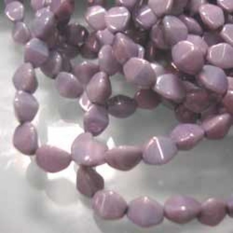 5x3mm Czech Pinch Beads - Lustre Opaque Amethyst - Pack of 50 5x3mm Czech Pinch Beads - Lustre Opaque Amethyst - Pack of 50