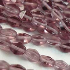 5x3mm Czech Pinch Beads - Amethyst - Pack of 50