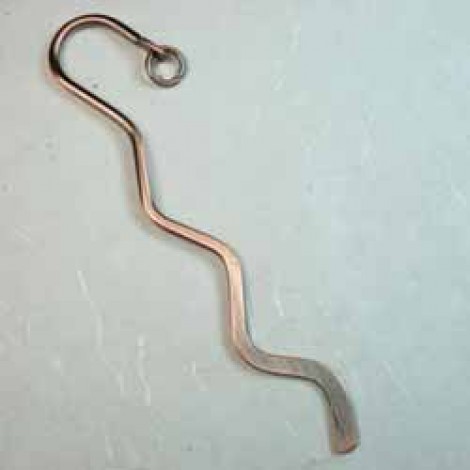 8.5cm Antique Copper Mini-Squiggle Bookmark