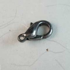 12mm Antique Pewter Economy Lobster Clasps - Pack of 10